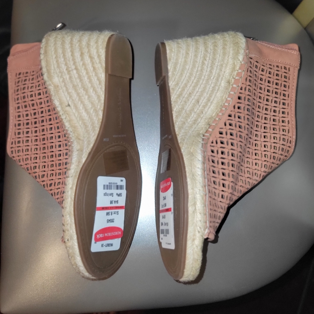 Peep Toe Wedge Sandal- Size 8.5